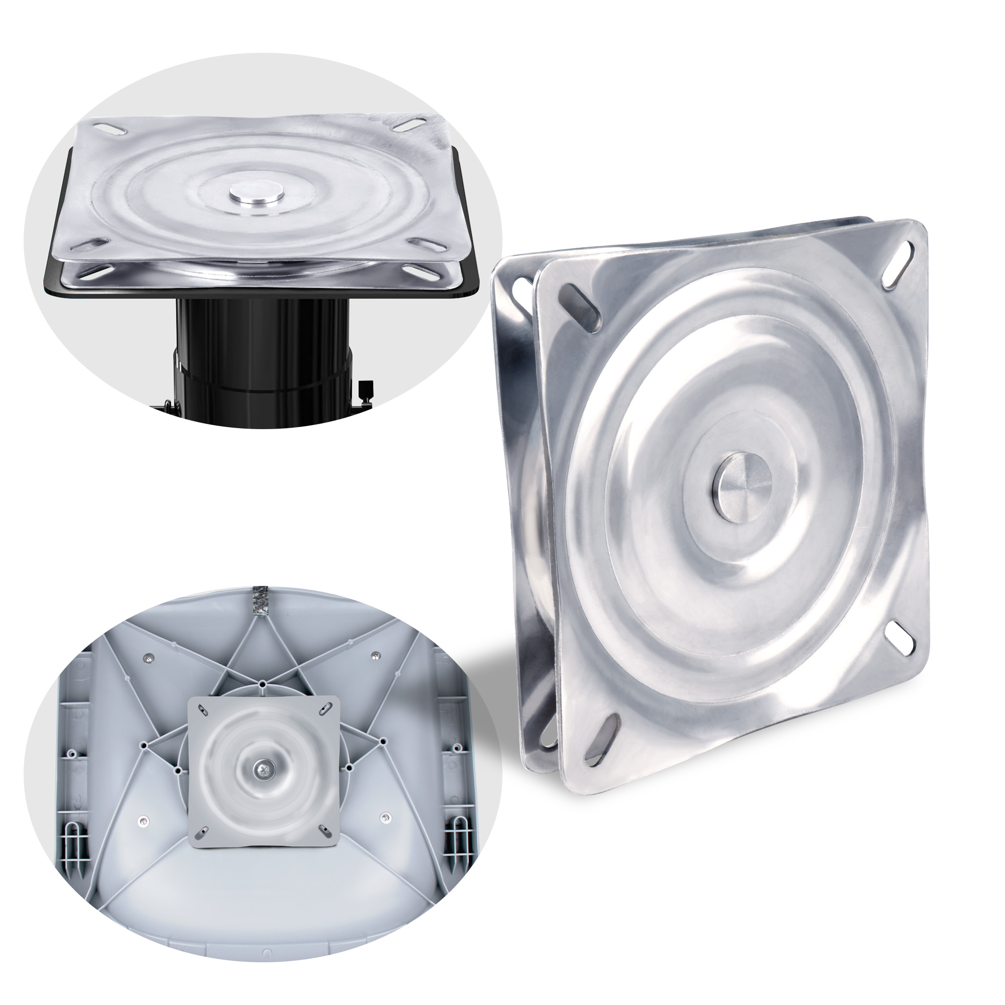 Fishing Boat Steering Wheel - Girevole per sedile per barca, piastra