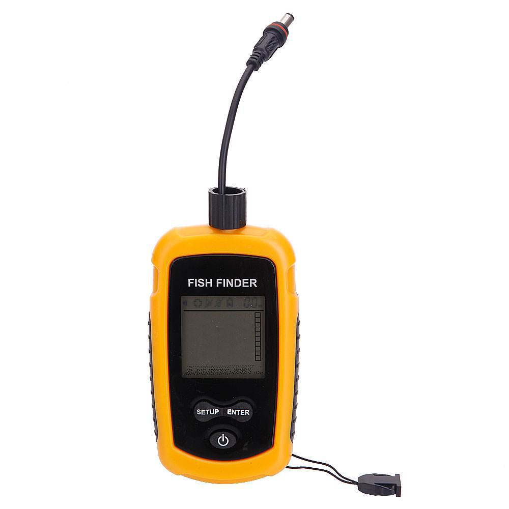 Fishing Boat Depth Finder - Ecoscandaglio Portatile con Allarme 100M, Sonar