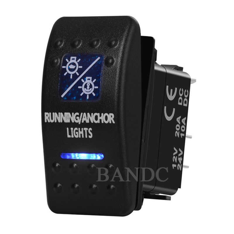 Fishing Boat Navigation Light - Blue Led Running/Anchor Light interruttore a