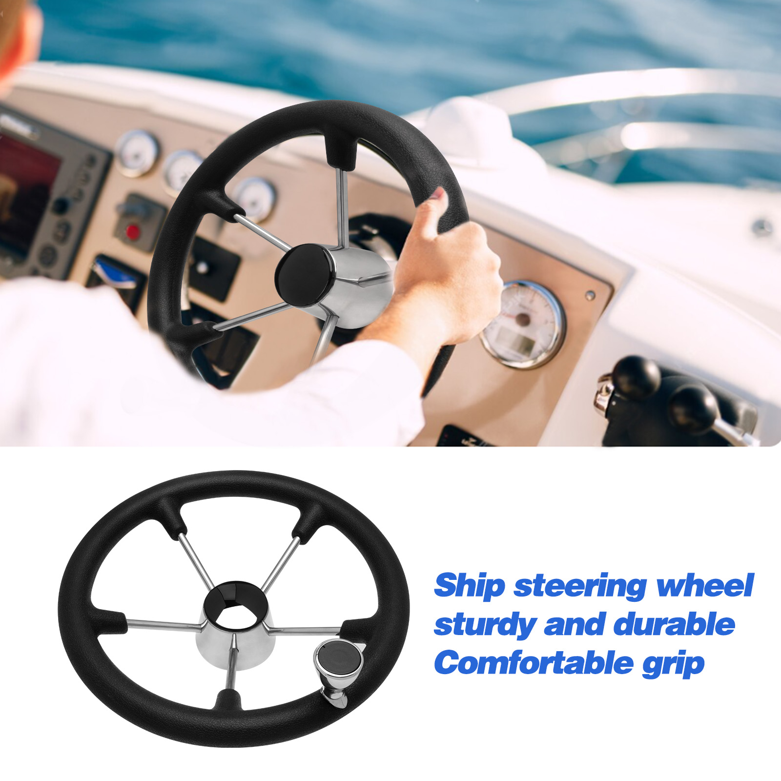 Volante per barca in acciaio i - Fishing Boat Steering Wheel recensione e prezzo