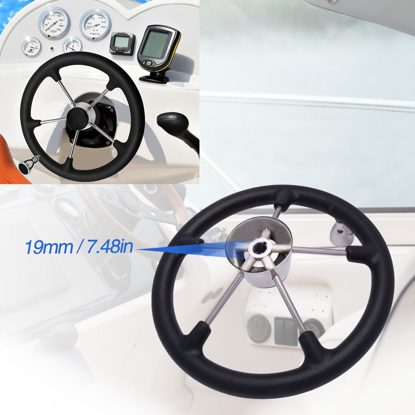 Volante per barca in acciaio i - Fishing Boat Steering Wheel recensione e prezzo