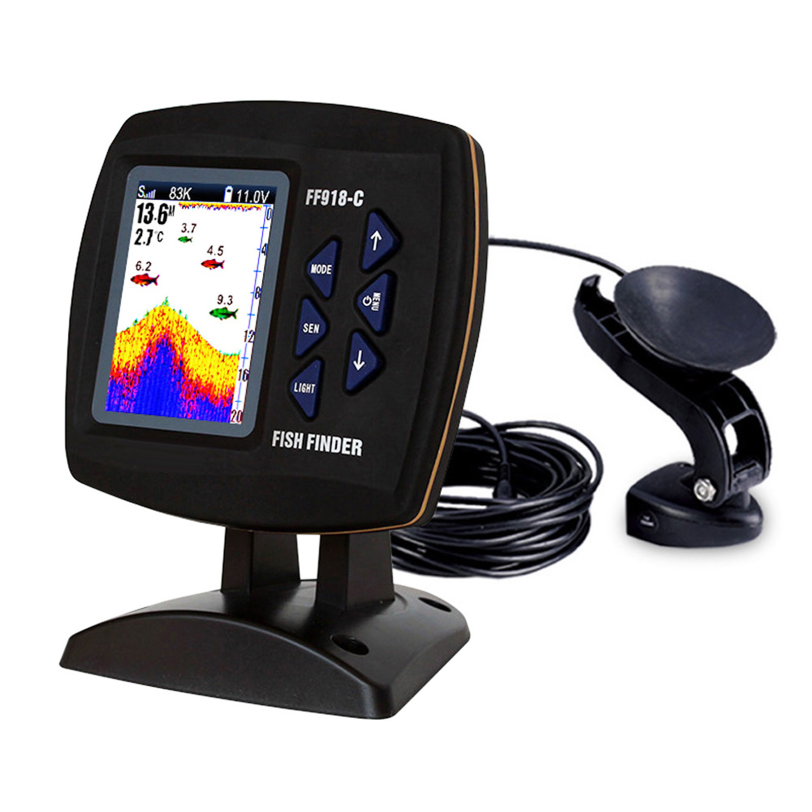 Schermo a colori Fish Finder c - Fishing Boat Depth Finder recensione e prezzo