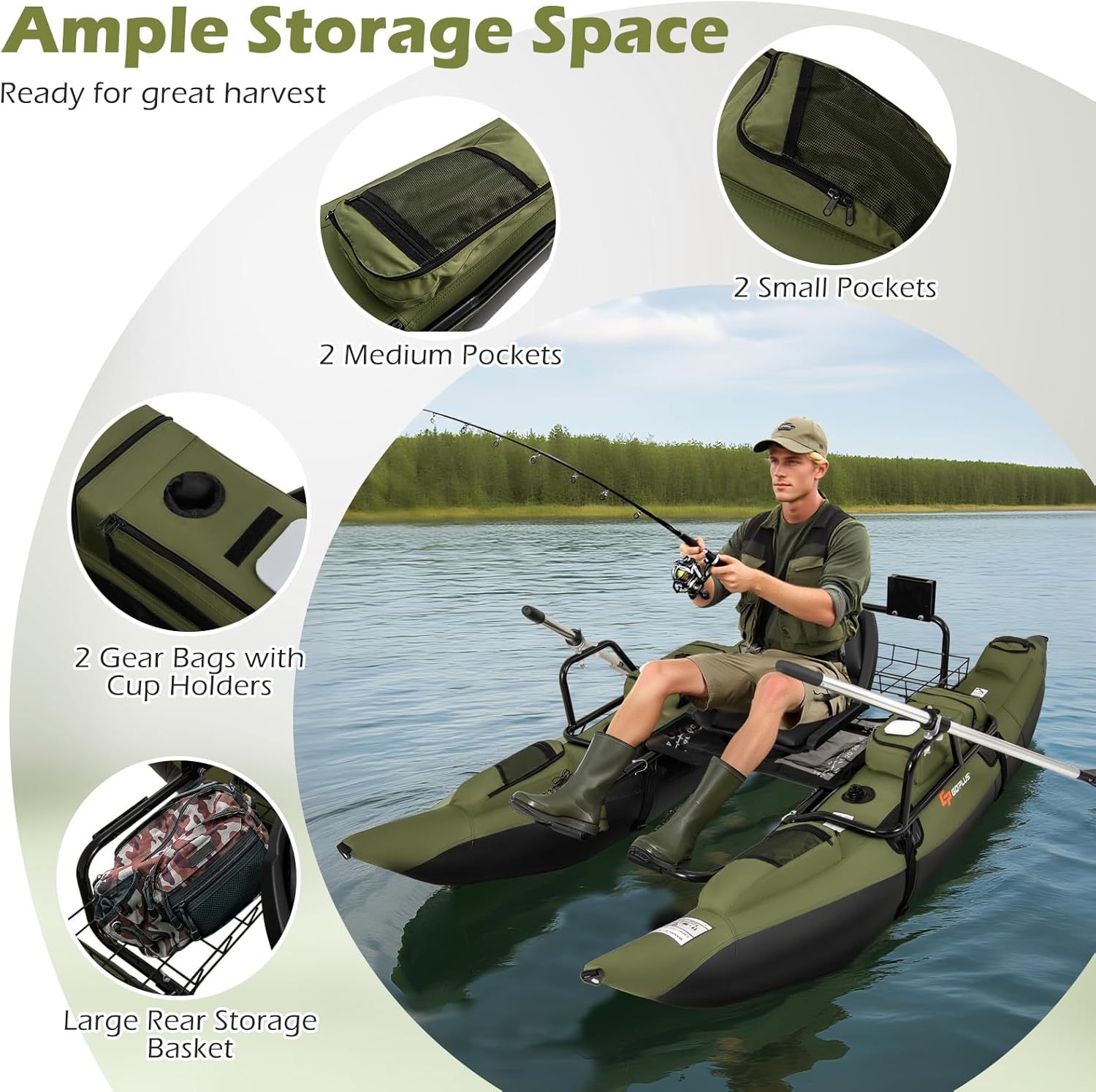 Belly Boat Gonfiabile per Adul - Fishing Boat Seat recensione e prezzo