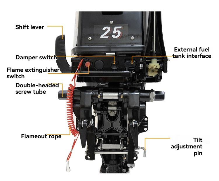Motore Fuoribordo a 2 Tempi 25 - Fishing Boat Outboard Motor recensione e prezzo
